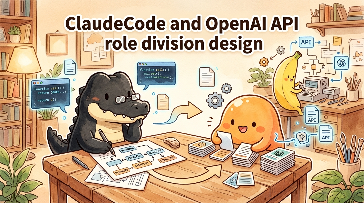 ClaudeCodeとOpenAIAPIの役割分担設計アイキャッチ
